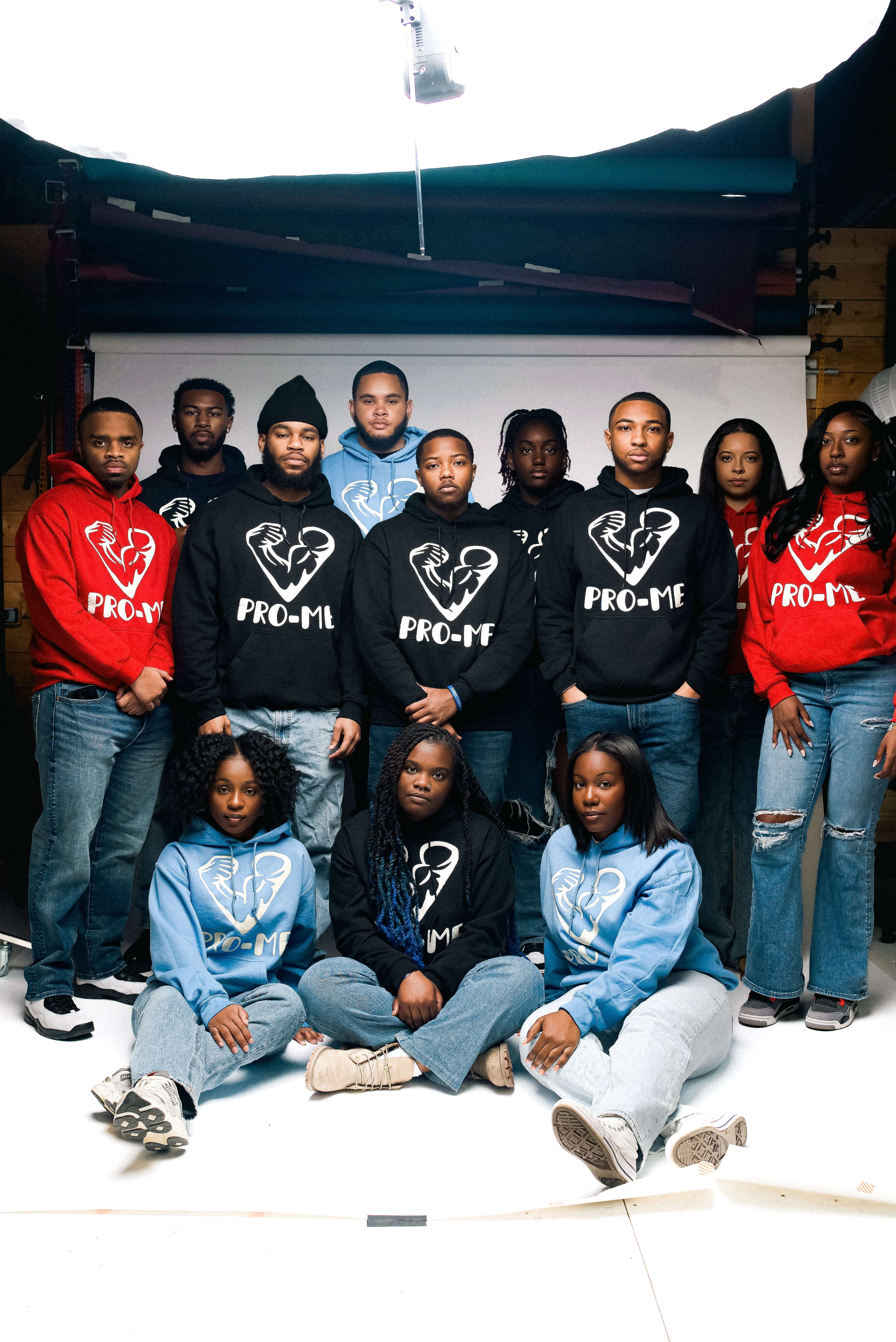 PRO-ME PUFF PRINT “PUTTING ME FIRST” HOODIES ($45)