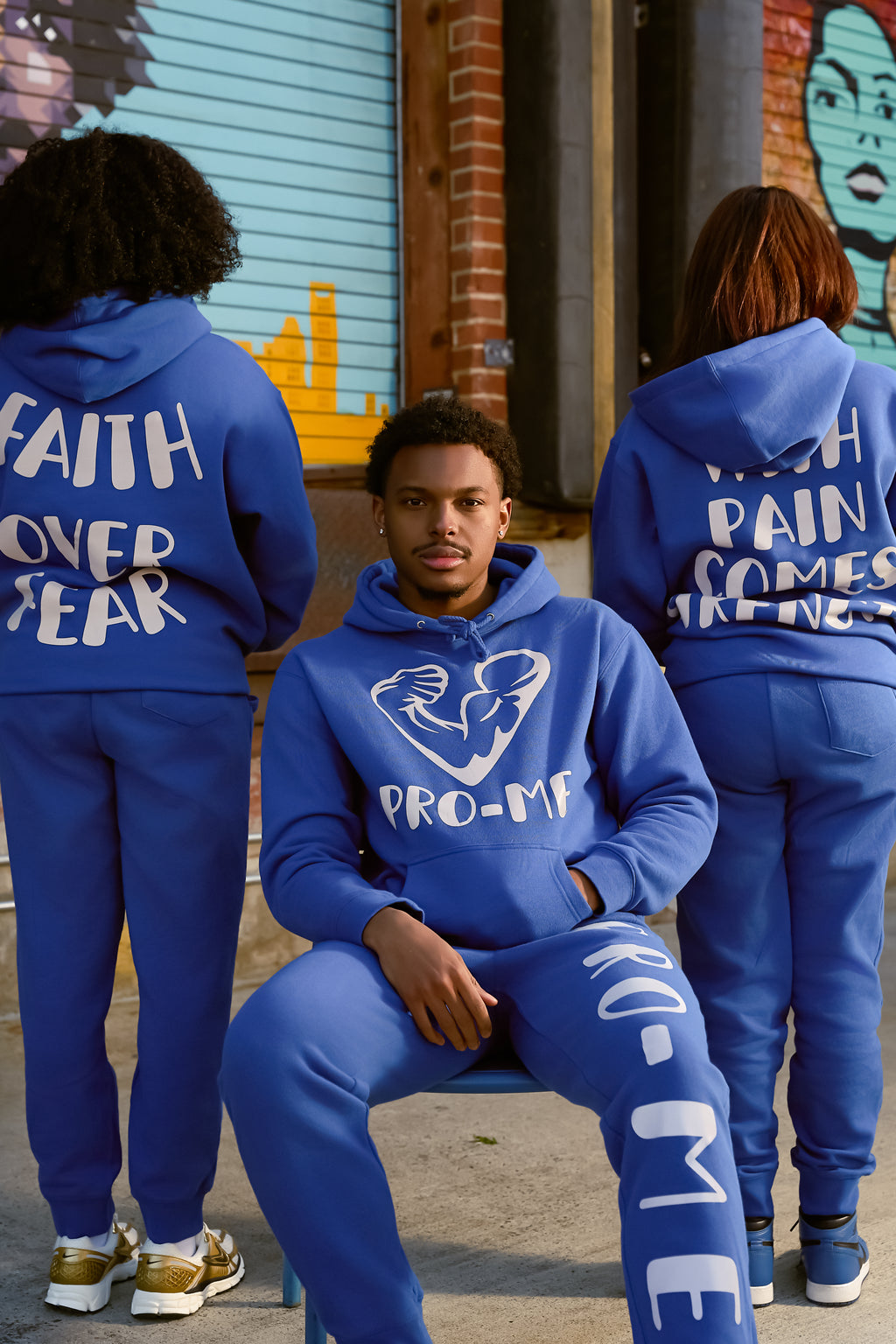 (BLUE) PRO-ME REFLECTIVE CUSTOM HOODIE