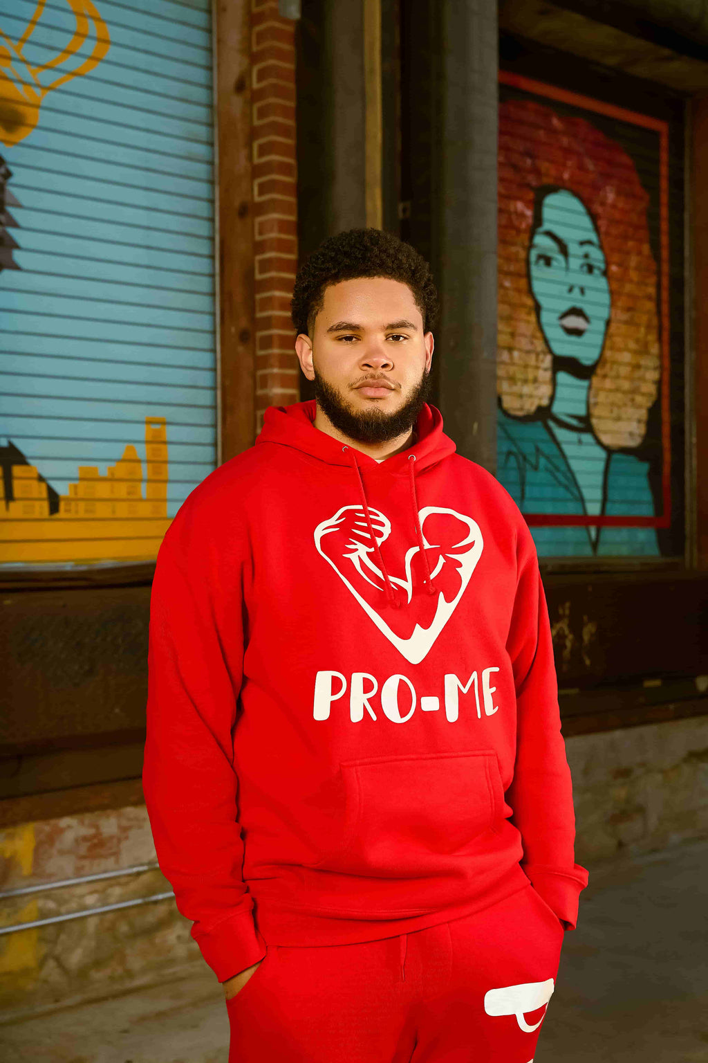 (RED) PRO-ME REFLECTIVE CUSTOM HOODIE