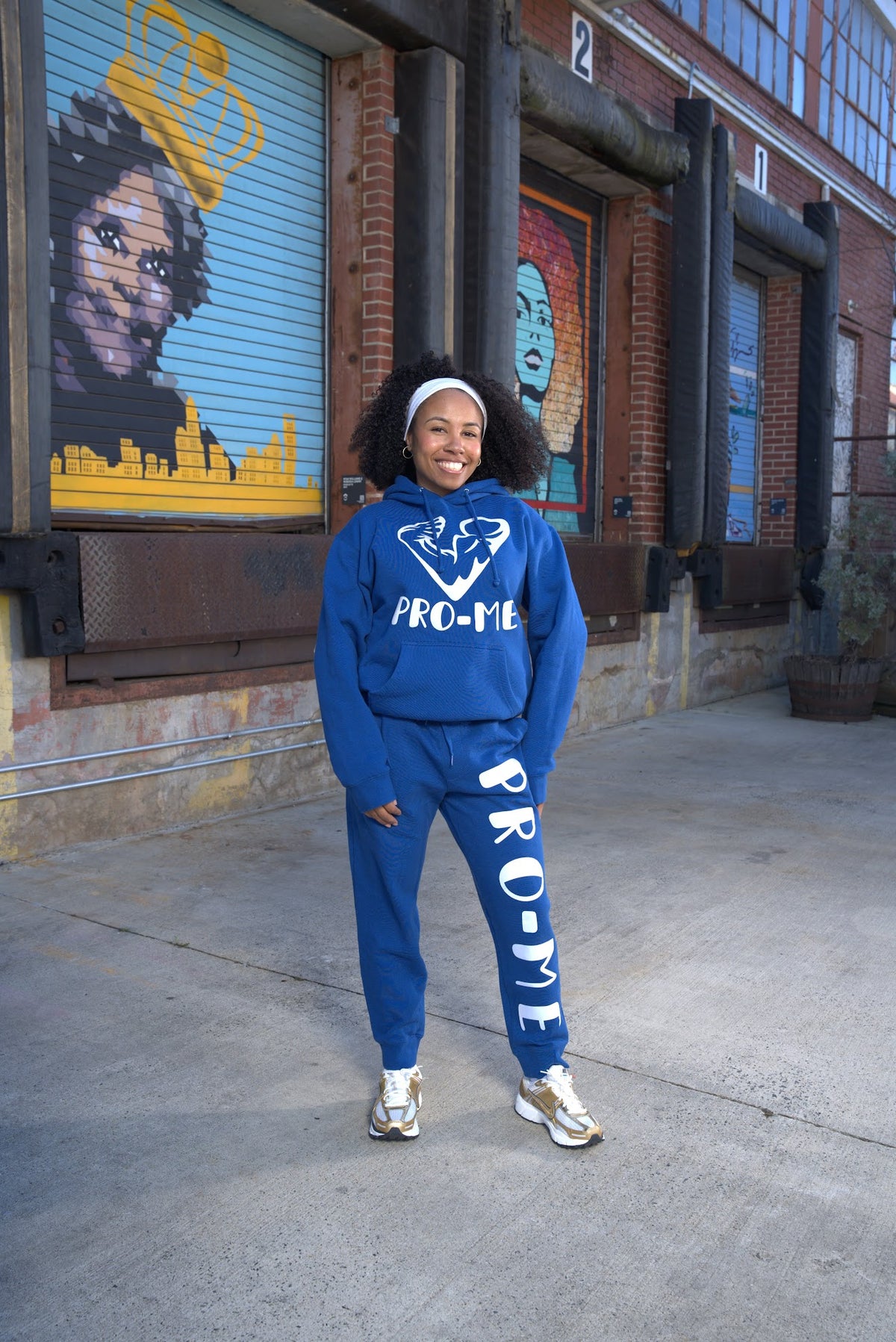 (BLUE) PRO-ME REFLECTIVE SWEATPANTS