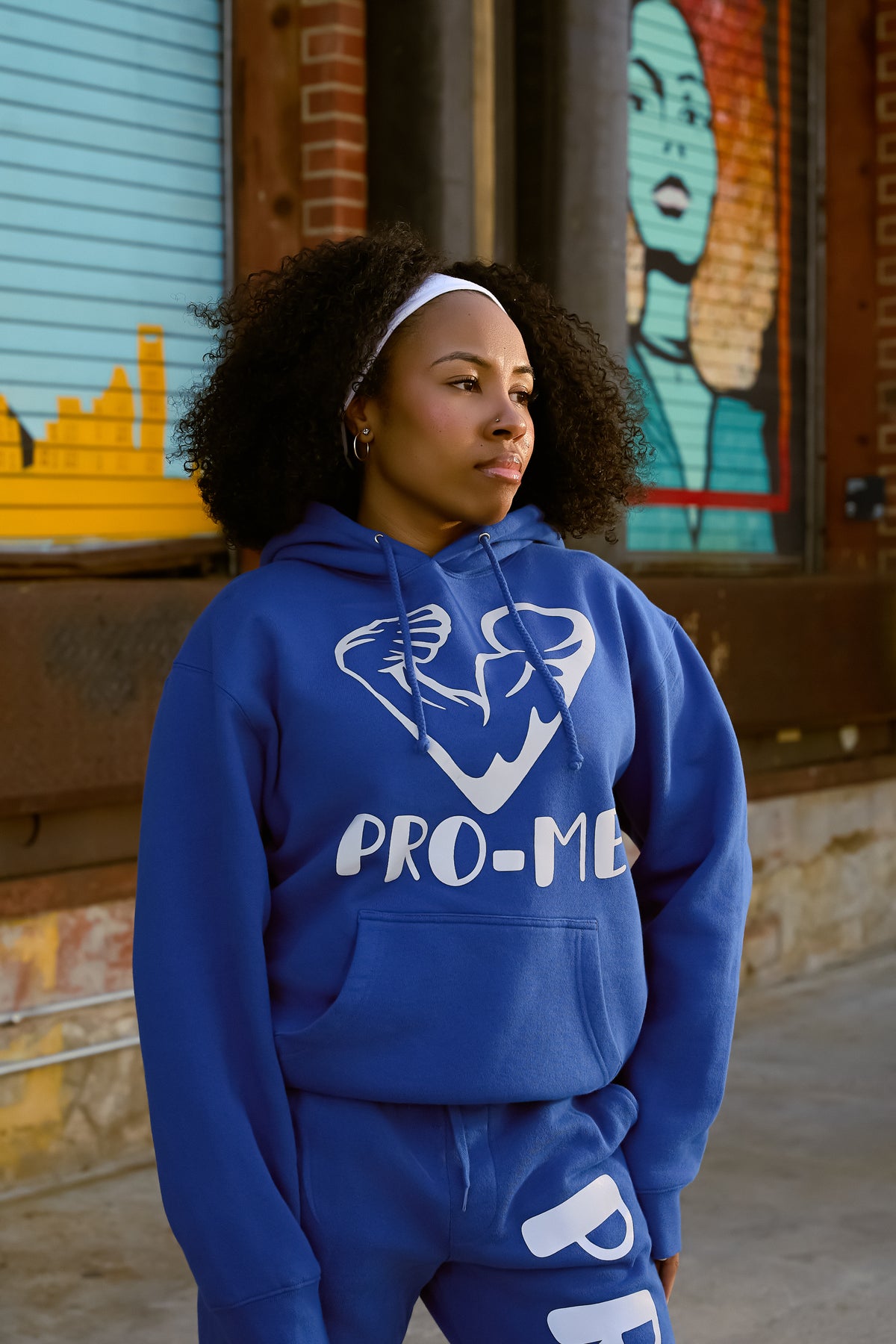(BLUE) PRO-ME REFLECTIVE CUSTOM HOODIE