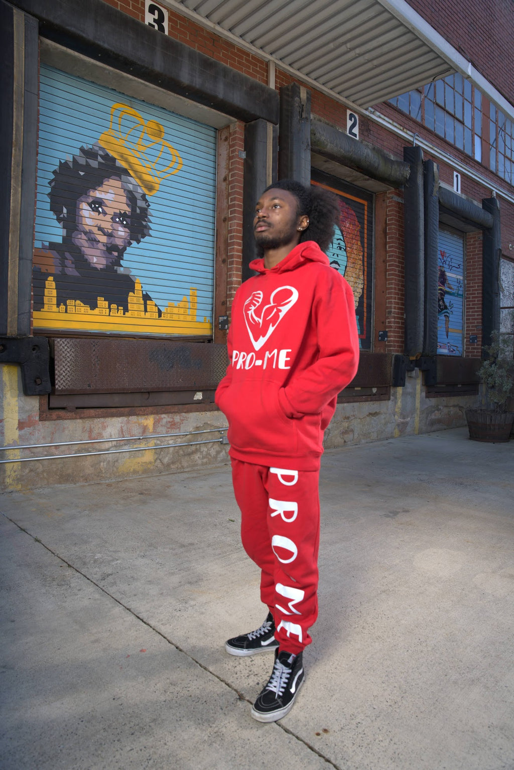 (RED) PRO-ME REFLECTIVE SWEATPANTS