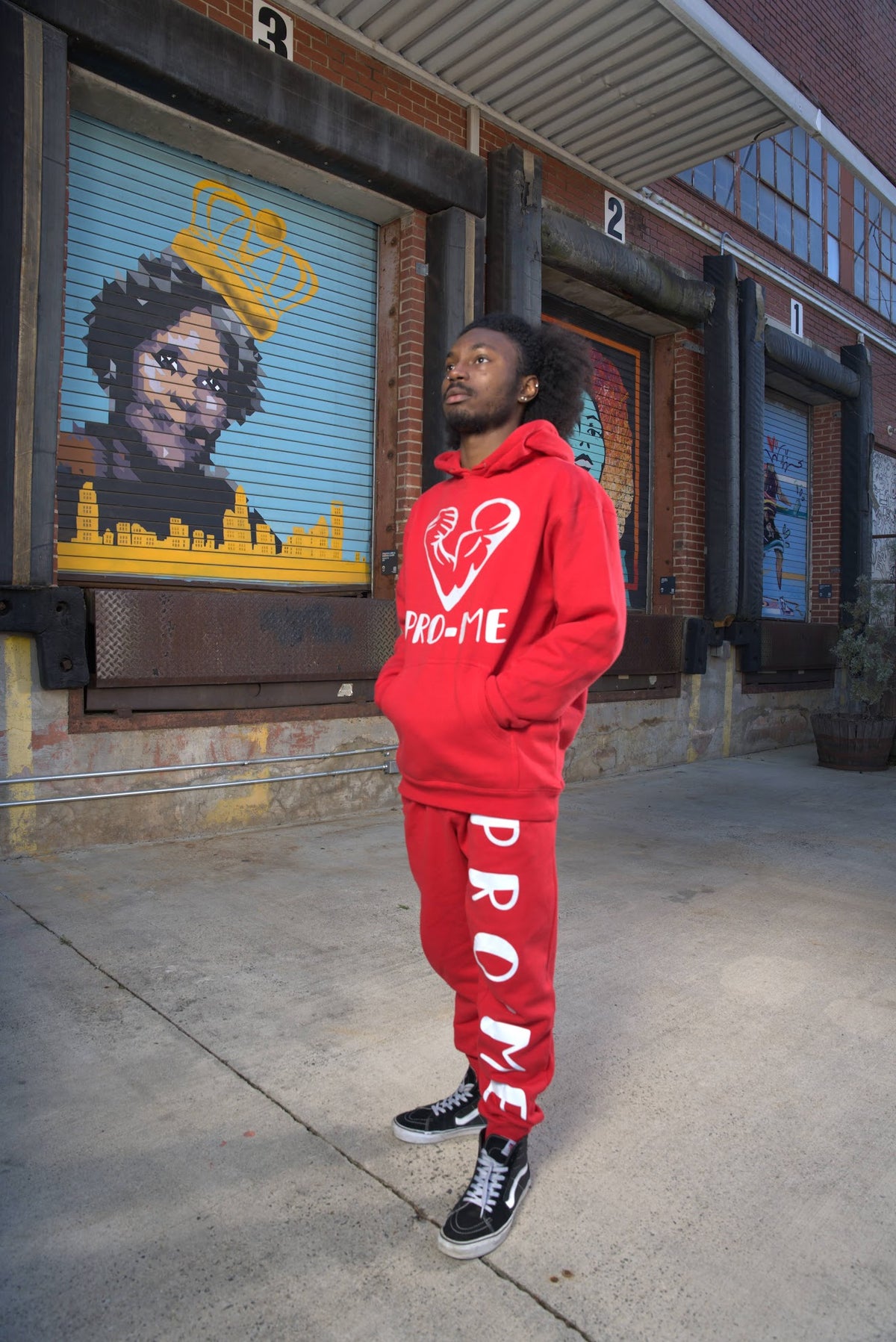 (RED) PRO-ME REFLECTIVE SWEATPANTS