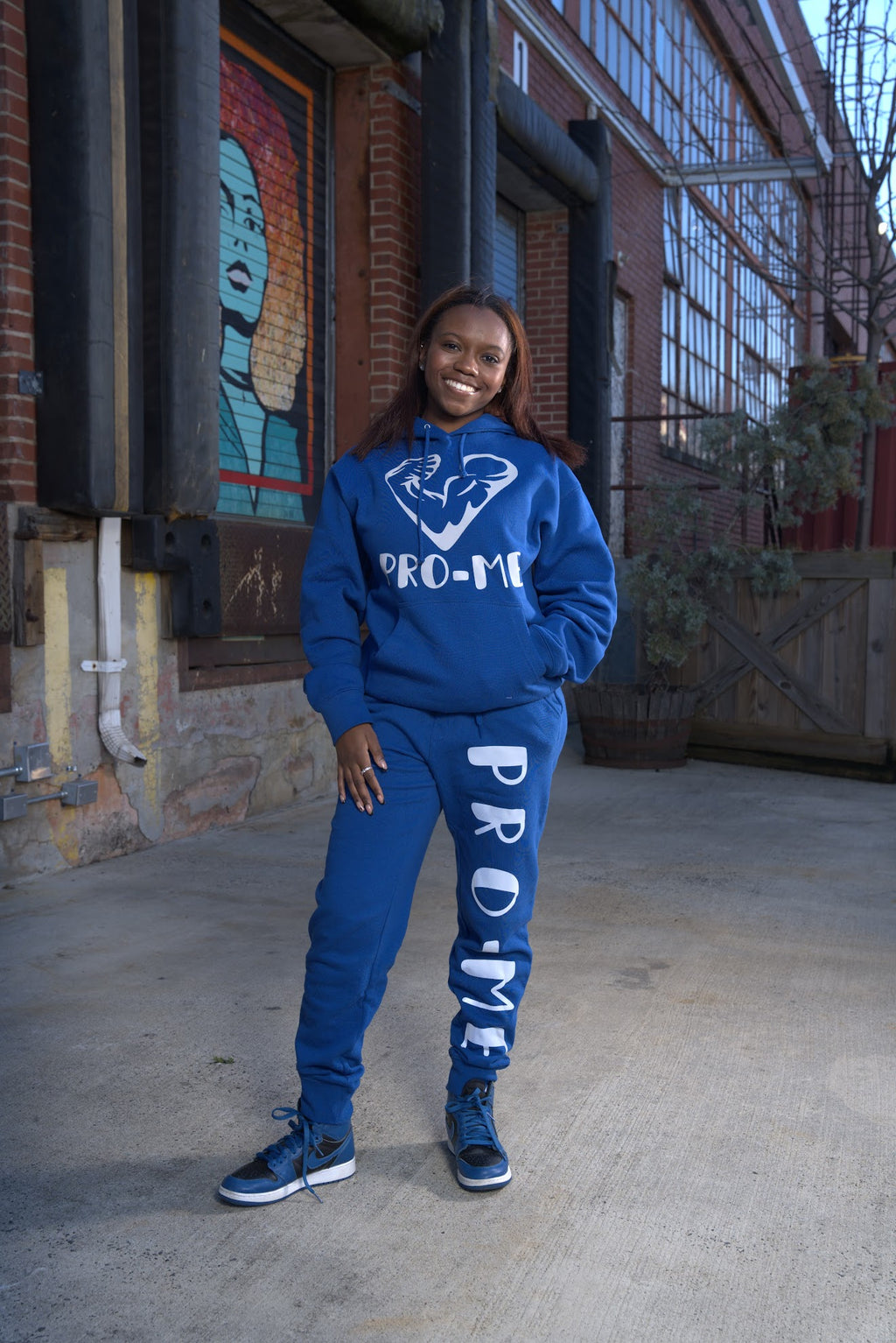 (BLUE) PRO-ME REFLECTIVE SWEATPANTS