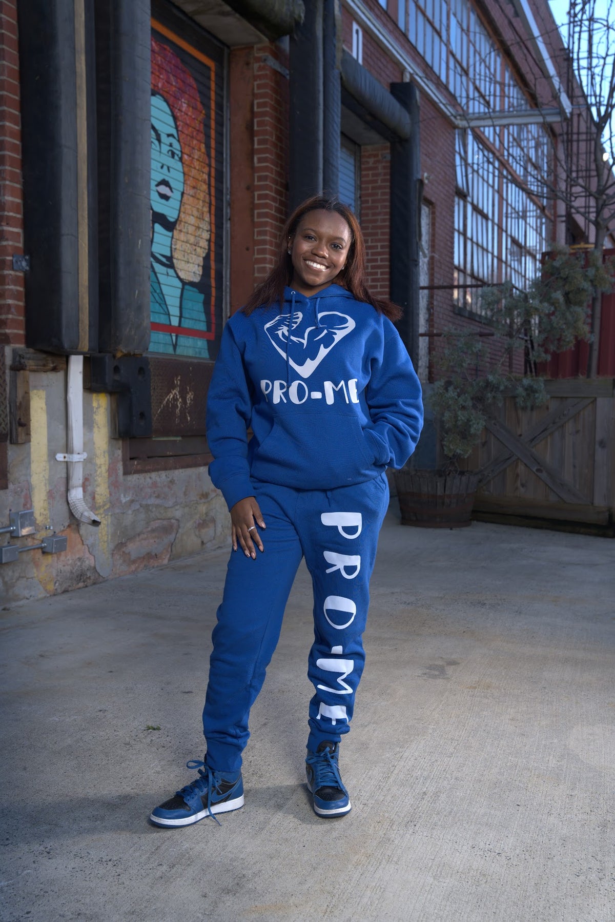 (BLUE) PRO-ME REFLECTIVE SWEATPANTS