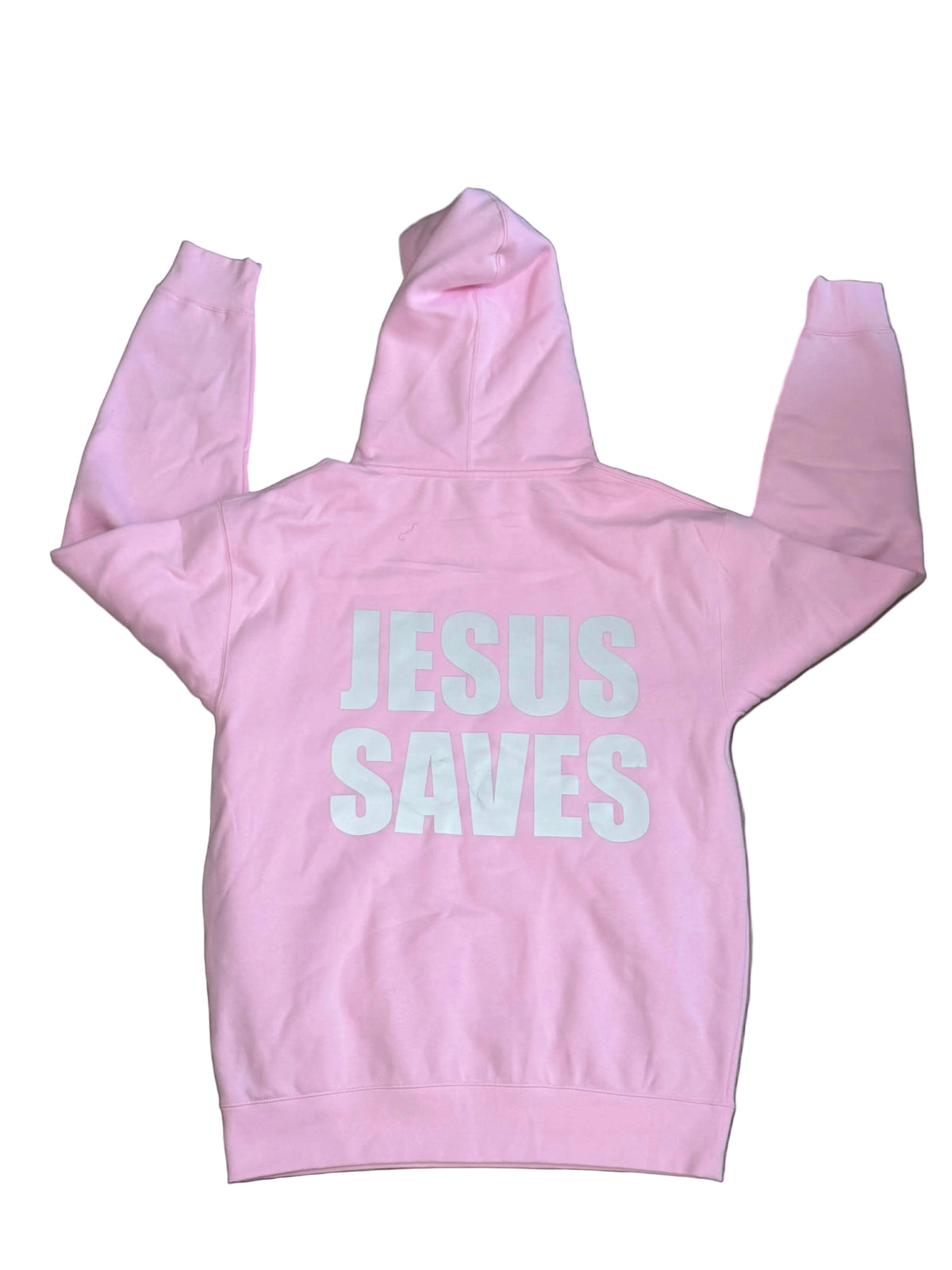 PINK PRO-ME *JESUS SAVES* Breast Cancer Awareness Reflective Hoodie (All Proceeds Go To Charity)