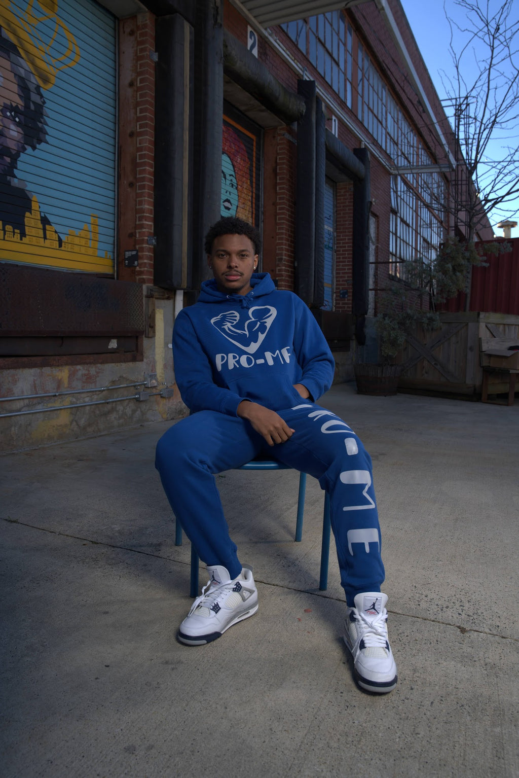 (BLUE) PRO-ME REFLECTIVE SWEATPANTS