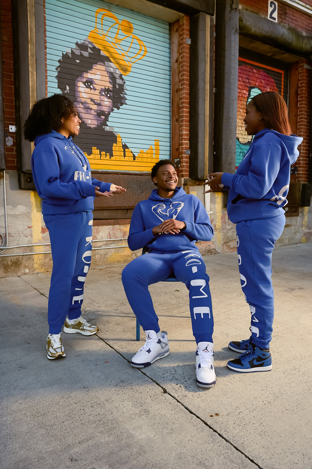 (BLUE) PRO-ME REFLECTIVE CUSTOM HOODIE