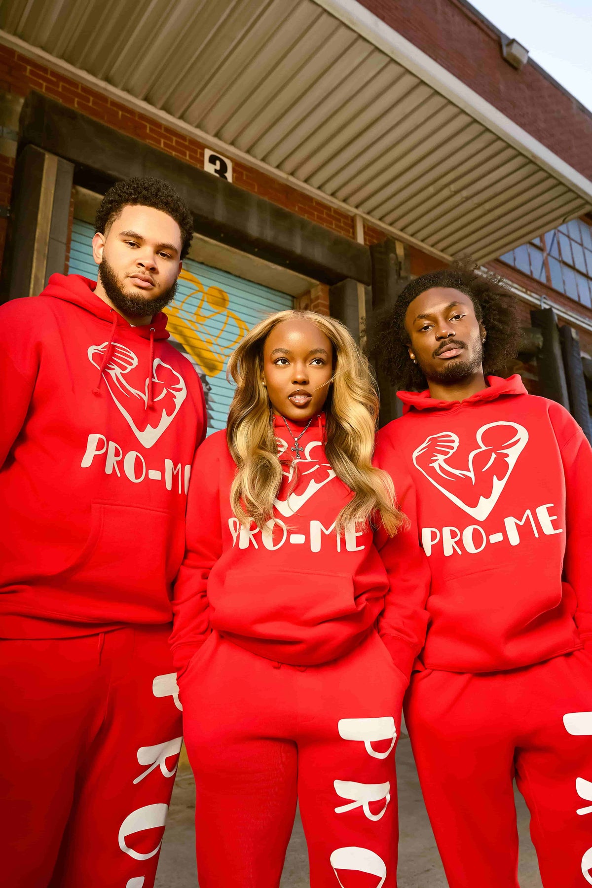 (RED) PRO-ME REFLECTIVE CUSTOM HOODIE