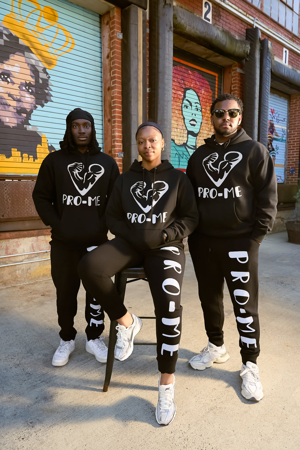 (BLACK) PRO-ME SWEATSUIT BUNDLE